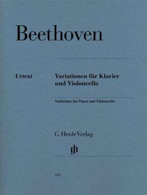 Beethoven, Ludwig van - Variationen für Klavier und Violoncello de Ludwig van Beethoven