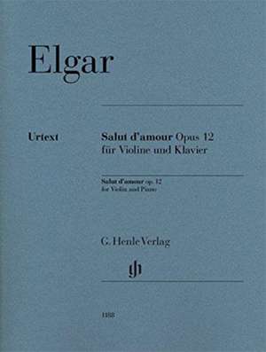 Salut d'amour op. 12 für Violine und Klavier de Edward Elgar