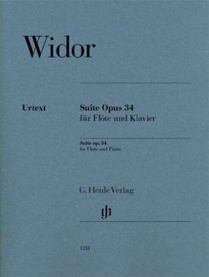 Suite op. 34 for Flute and Piano de Charles-Marie Widor