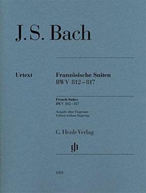 Französische Suiten BWV 812-817 br. de Johann Sebastian Bach