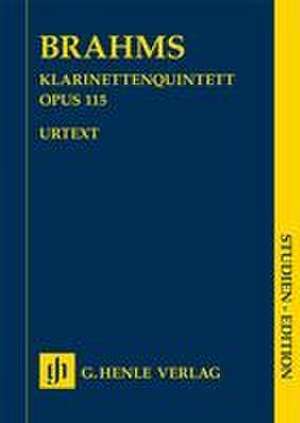 Brahms, Johannes - Klarinettenquintett h-moll op. 115 für Klarinette (A), 2 Violinen, Viola und Violoncello de Johannes Brahms