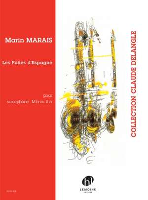 MARAIS, M: LES FOLIES DESPAGNE SAXOPHONE de MARIN MARAIS