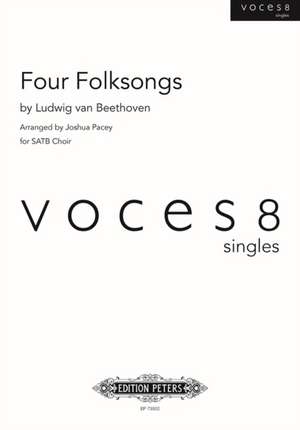 Four Folksongs for Satb Choir de Ludwig van Beethoven