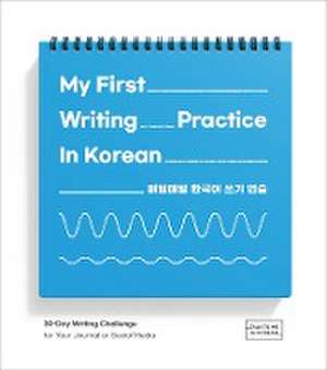 My First Writing Practice In Korean de Talk to Me in Korean