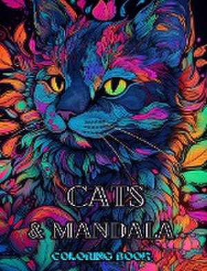 Cats with Mandalas - Adult Coloring Book. Beautiful Coloring Pages de Adult Coloring Book