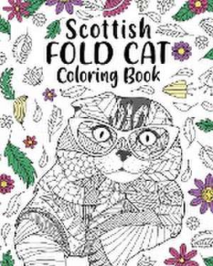 Scottish Fold Cat Coloring Book de Paperland