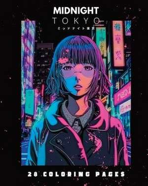 Midnight Tokyo (Coloring Book) de Galactic Soda