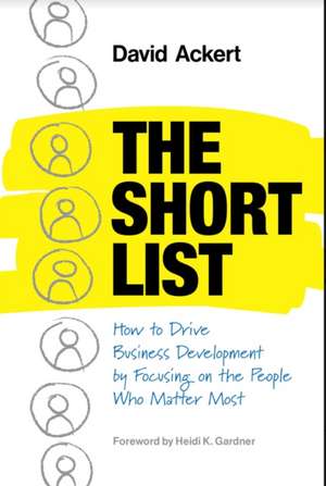 The Short List de David Ackert
