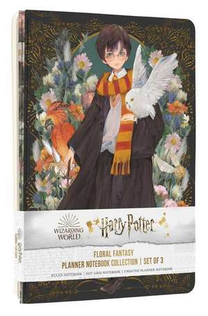 Harry Potter: Floral Fantasy Planner Notebook Collection (Set of 3) de Insights