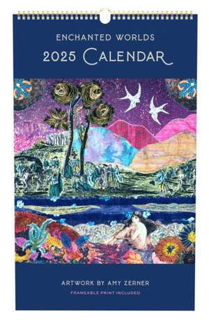 2025 Enchanted Worlds Poster Wall Calendar de Insights