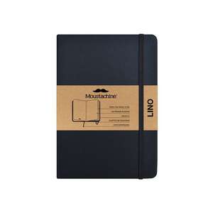 Moustachine Classic Linen Hardcover Black Plain Large de Moustachine