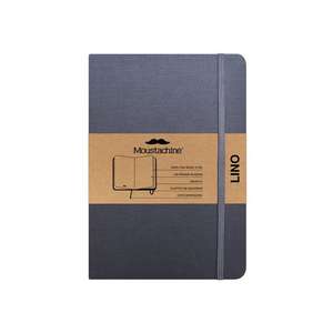 Moustachine Classic Linen Hardcover Grey Plain Medium