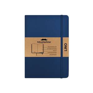 Moustachine Classic Linen Hardcover Dark Blue Blank Medium de Moustachine