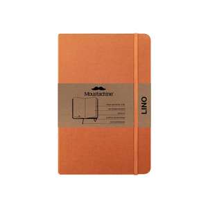 Moustachine Classic Linen Hardcover Ochre Blank Pocket de Moustachine