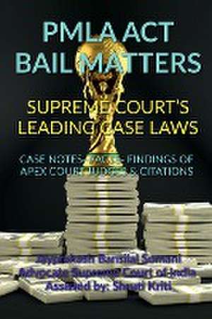 PMLA ACT BAIL MATTERS- SUPREME COURT'S LEADING CASE LAWS de Jayprakash Bansilal