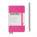 Agendă nedatată Leuchtturm Pocket (A6): New Pink, pagini liniate