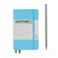 Agendă nedatată Leuchtturm Pocket A6 Ice Blue copertă cartonată, pagini punctate