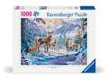 Adult puzzle 1000 Teile - Rehe und Hirsche im Winter