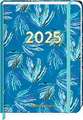 Kleiner Wochenkalender - Mein Jahr 2025 - Blätter blau