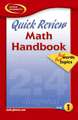 Quick Review Math Handbook Book 1: Hot Words, Hot Topics