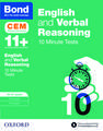 Bond 11+: English & Verbal Reasoning: CEM 10 Minute Tests: Ready for the 2024 exam: 10-11 years