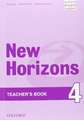 New Horizons: 4: Teacher's Book