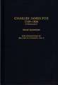 Charles James Fox, 1749-1806: A Bibliography