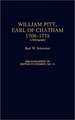 William Pitt, Earl of Chatham, 1708-1778: A Bibliography