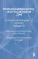 IBSS: Sociology: 2005 Vol.55: International Bibliography of the Social Sciences