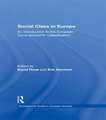 Social Class in Europe: An introduction to the European Socio-economic Classification