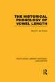 The Historical Phonology of Vowel Length (RLE Linguistics C: Applied Linguistics)