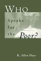 Who Speaks for the Poor: National Interest Groups and Social Policy