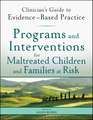 Programs and Interventions for Maltreated Children and Families at Risk