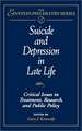 Suicide & Depression in Late Life – Critical Issues in Treatment, Research & Public Policy