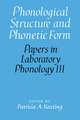 Phonological Structure and Phonetic Form