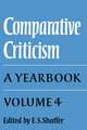 Comparative Criticism: Volume 4, The Language of the Arts