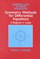 Symmetry Methods for Differential Equations: A Beginner's Guide