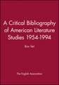 Critical Bibliography of American Literature Studies 1954–1994 Box Set