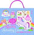 Unicorn Magic Sparkly Activity Case with Bubble Stickers