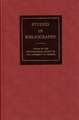 Studies in Bibliography: Papers of the Bibliographical Society of the University of Virginia