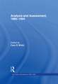 Analysis and Assessment, 1980-1994