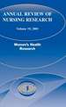 Annual Review of Nursing Research, Volume 19, 2001: Women's Health Research