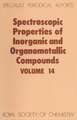 Spectroscopic Properties of Inorganic and Organometallic Compounds: Volume 14