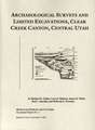 Archaeological Surveys and Limited Excavations, Clear Creek Canyon, Central Utah