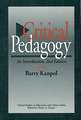 Critical Pedagogy: An Introduction