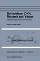 Recombinant DNA Research and Viruses: Cloning and Expression of Viral Genes