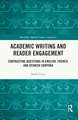 Academic Writing and Reader Engagement: Contrasting Questions in English, French and Spanish Corpora