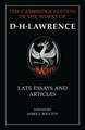 D. H. Lawrence: Late Essays and Articles