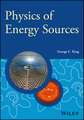 Physics of Energy Sources