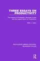 Three Essays on Productivity (RLE: Business Cycles): The Impacts of Profitability, Business Cycles and the Capital Stock on Productivity